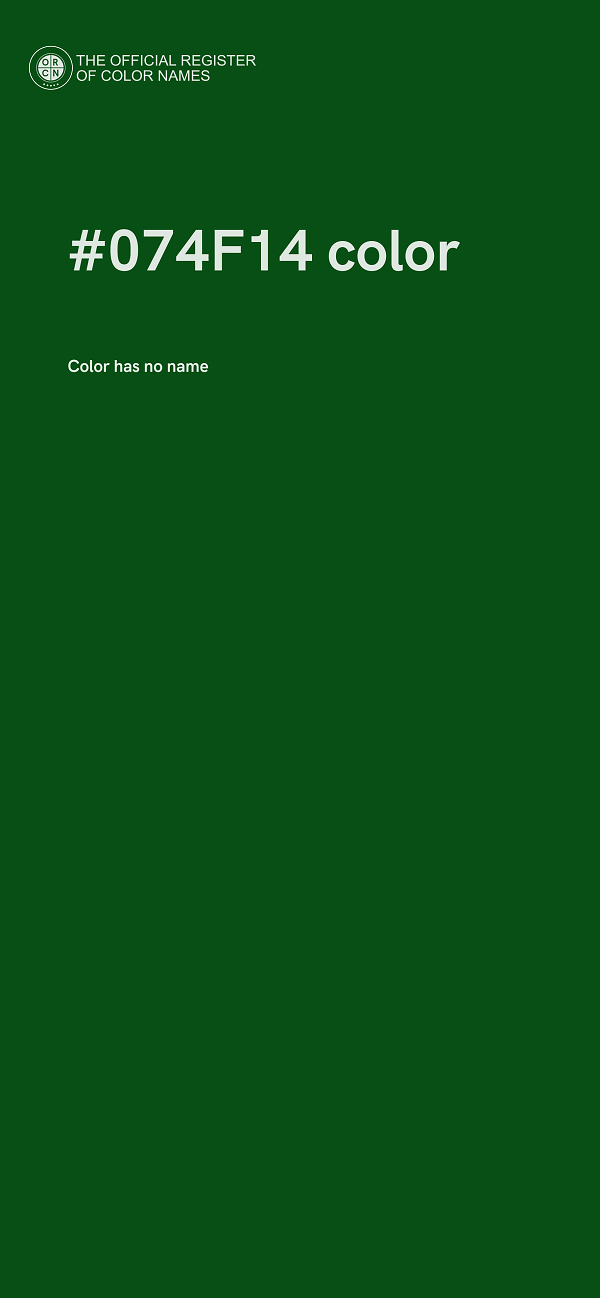 #074F14 color image