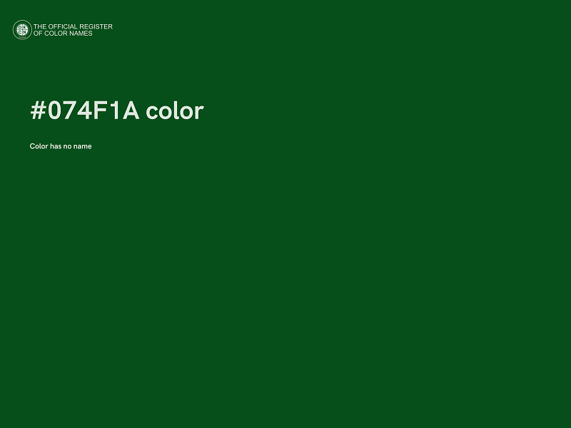 #074F1A color image