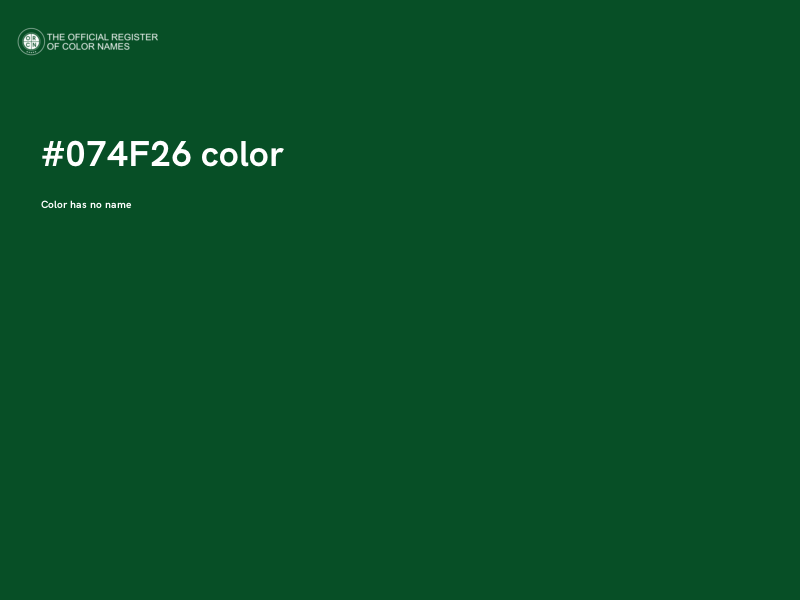 #074F26 color image