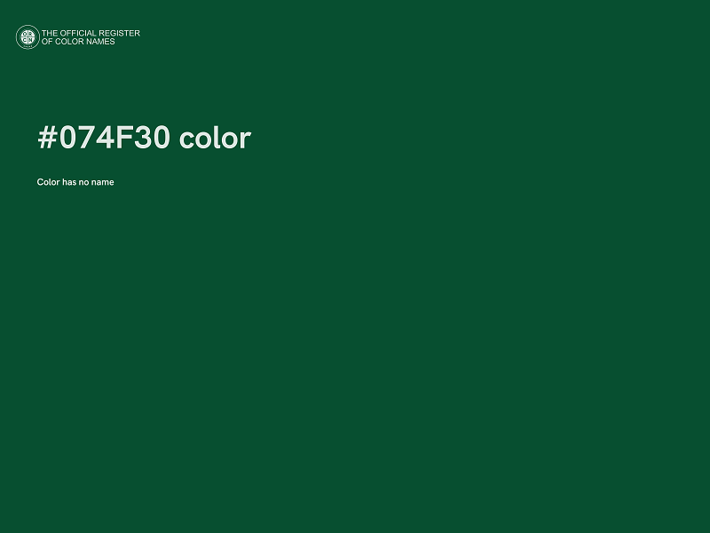 #074F30 color image