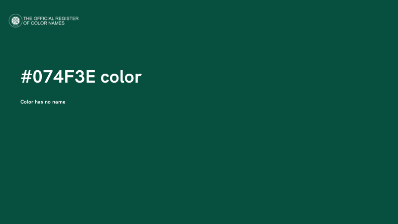 #074F3E color image