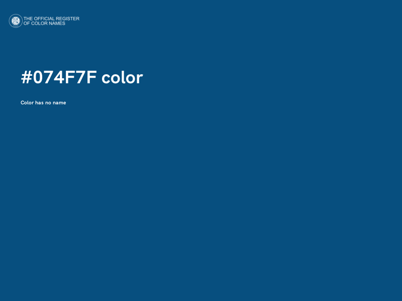 #074F7F color image