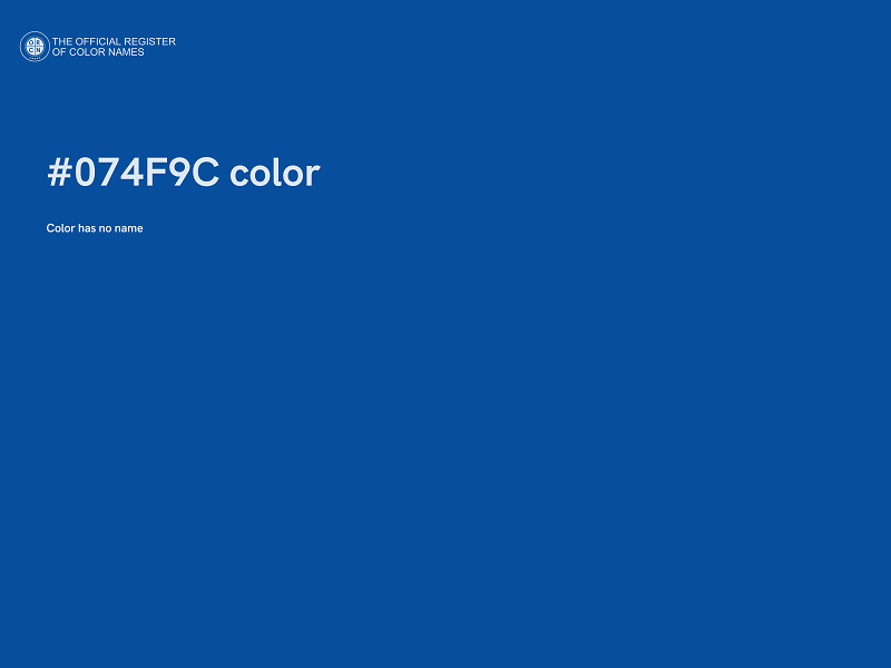 #074F9C color image