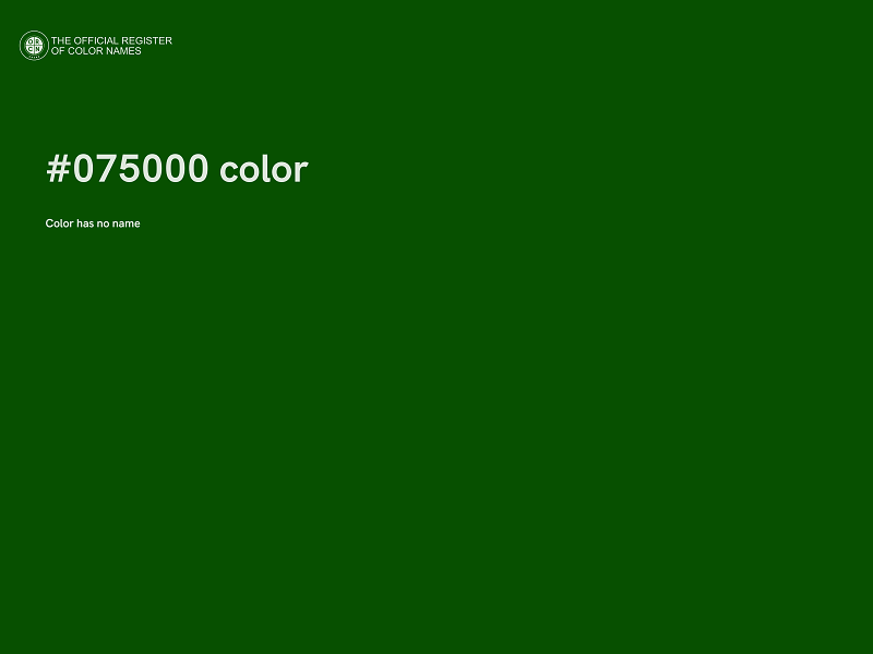 #075000 color image