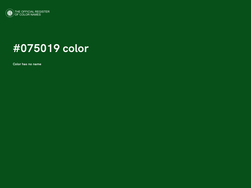 #075019 color image