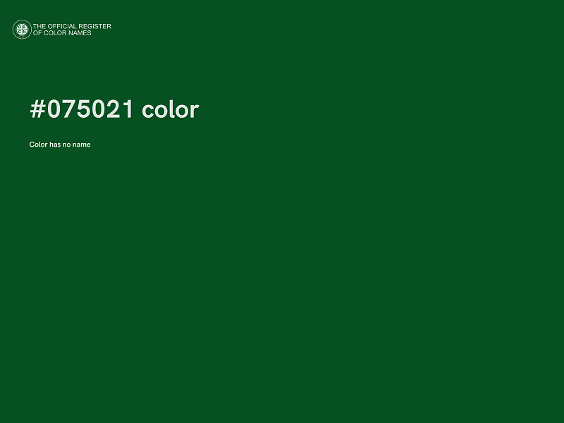 #075021 color image