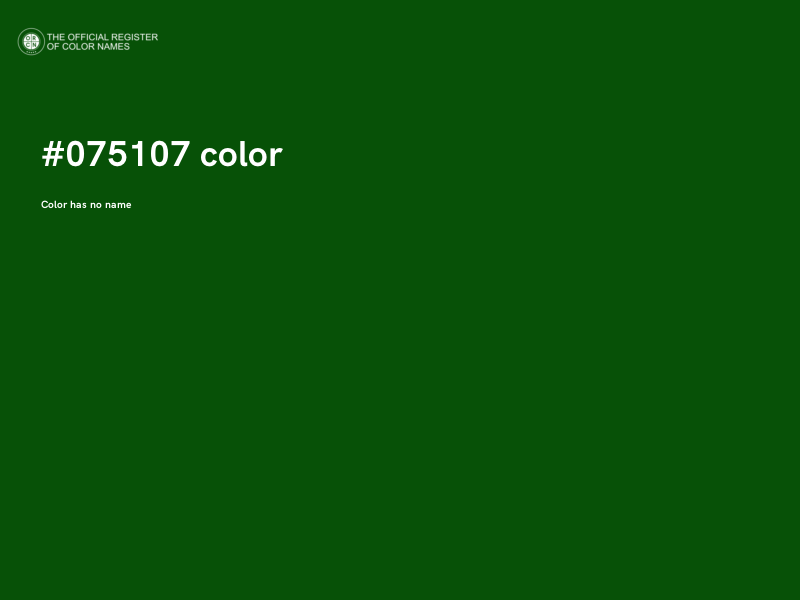 #075107 color image