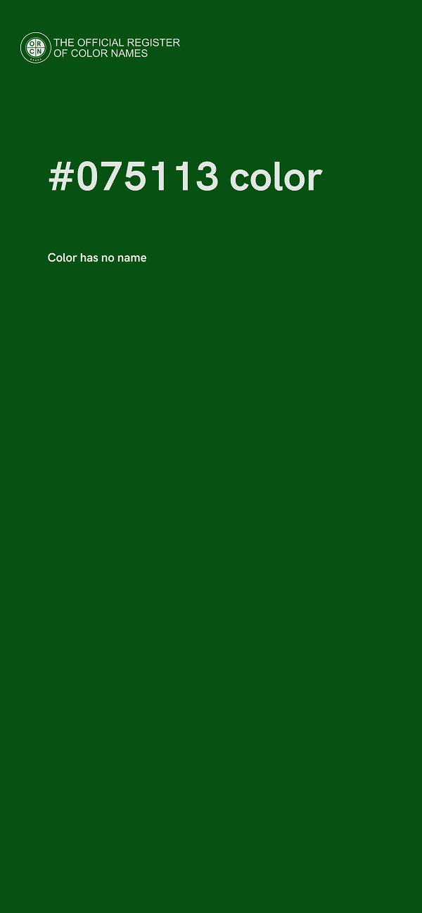 #075113 color image