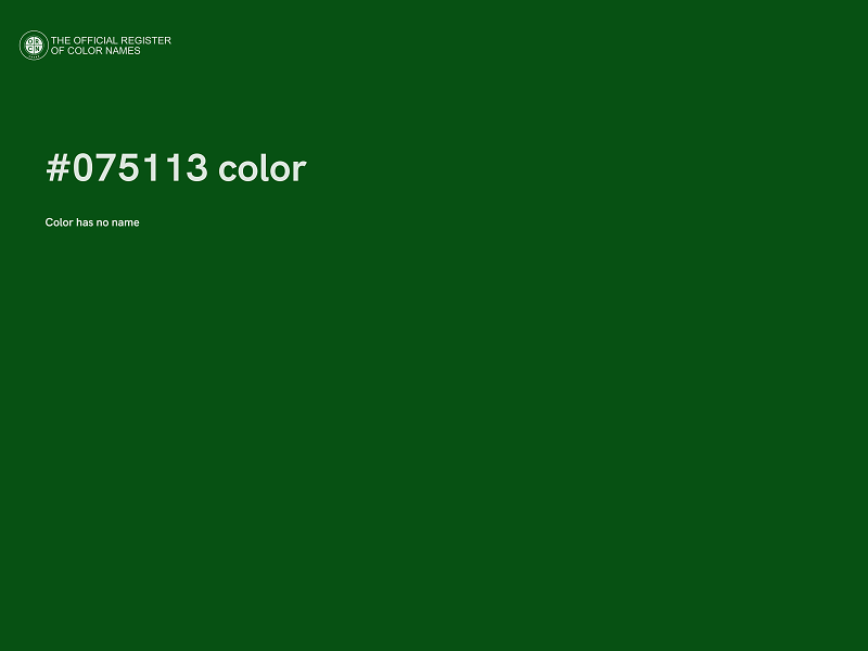 #075113 color image
