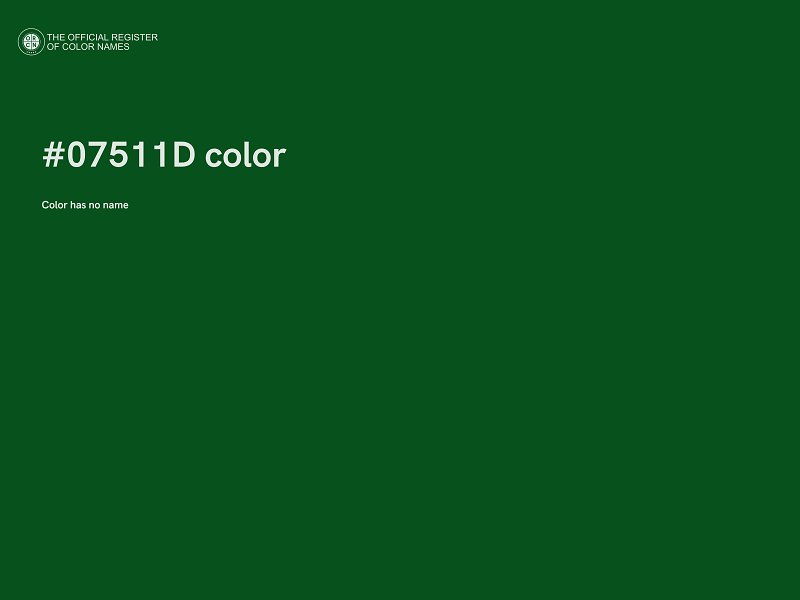 #07511D color image
