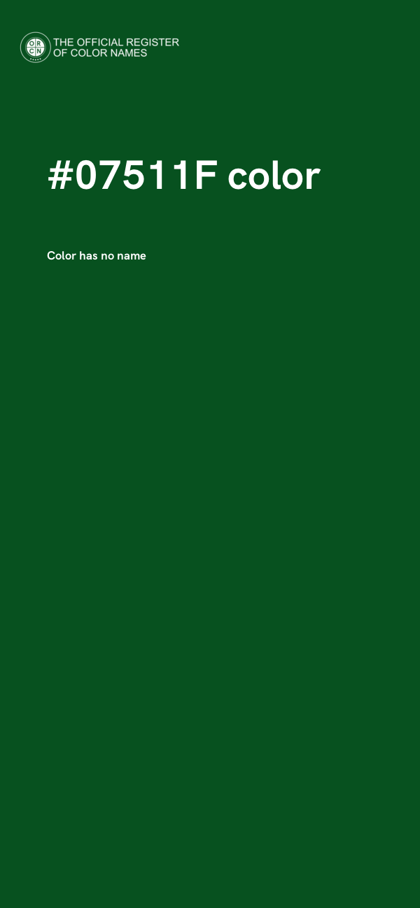 #07511F color image