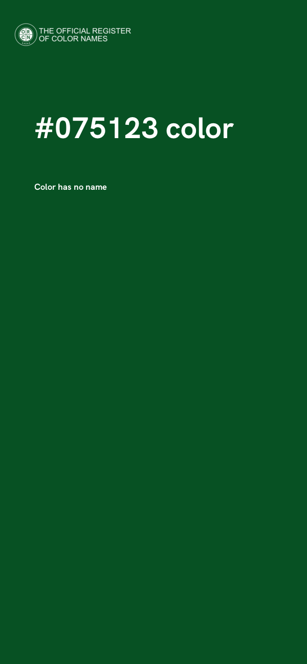 #075123 color image