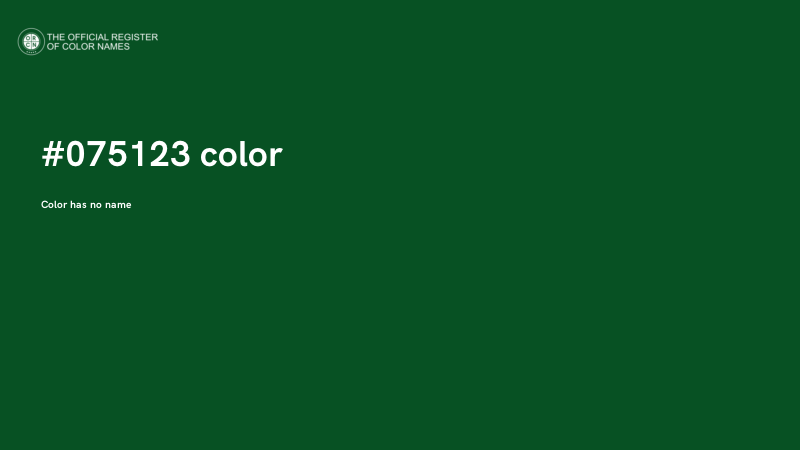 #075123 color image