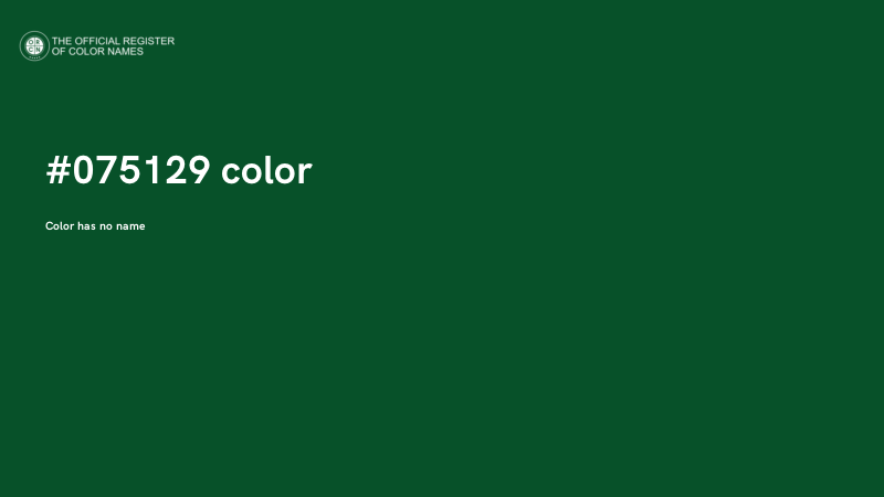 #075129 color image