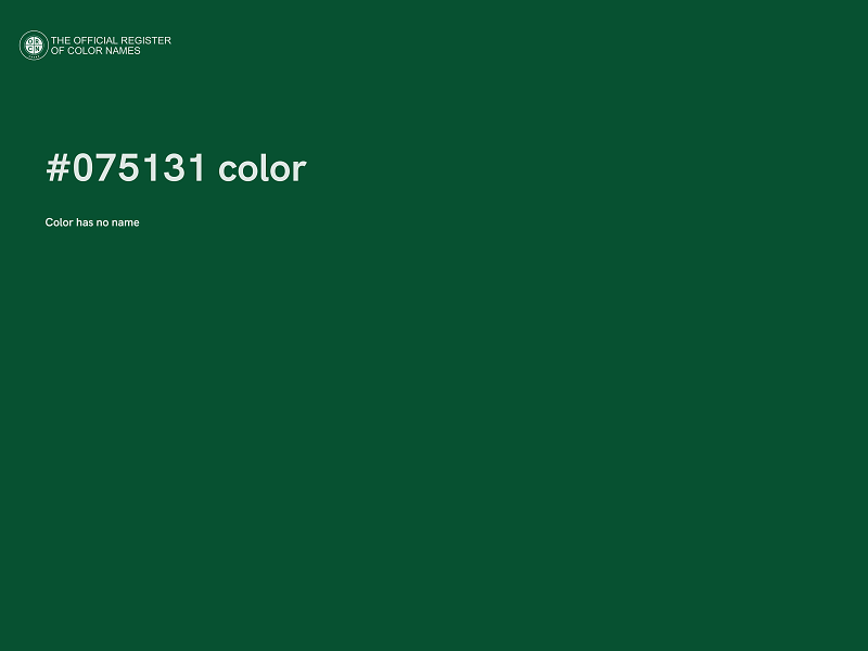 #075131 color image