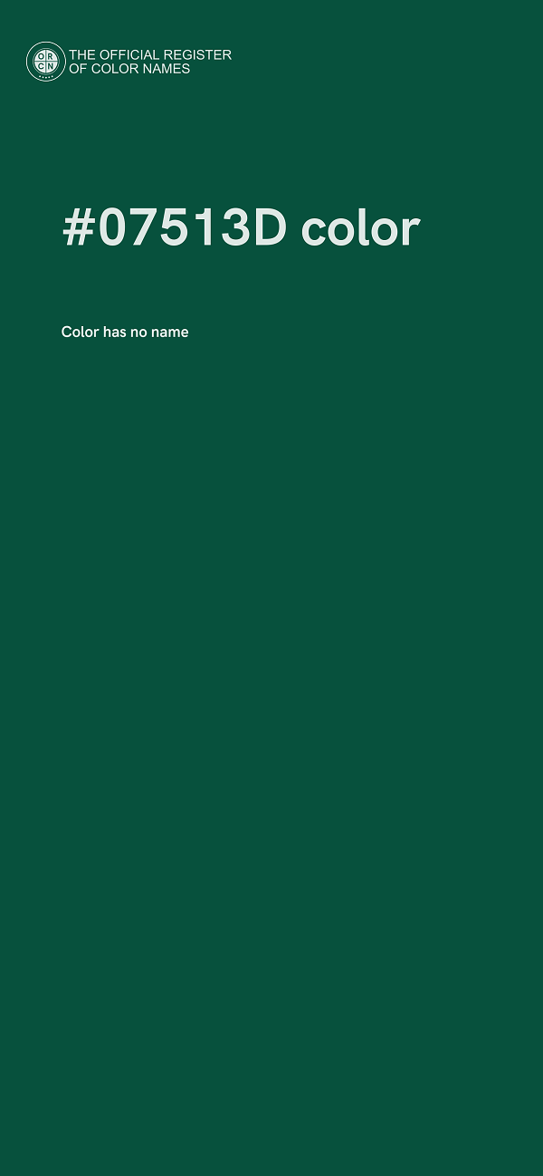 #07513D color image