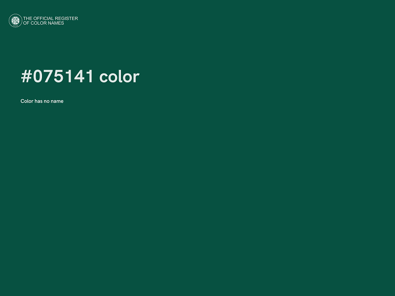 #075141 color image