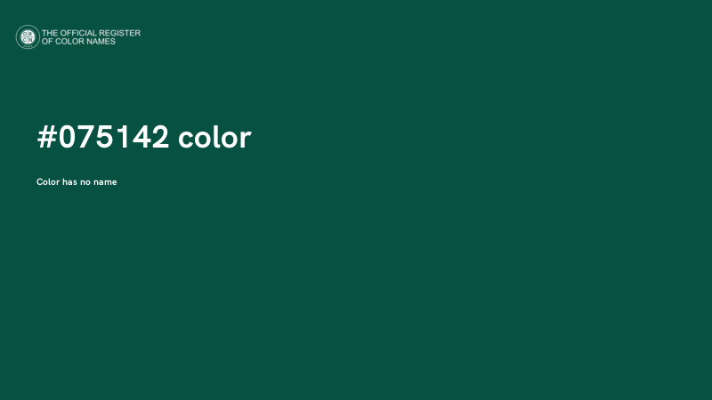 #075142 color image