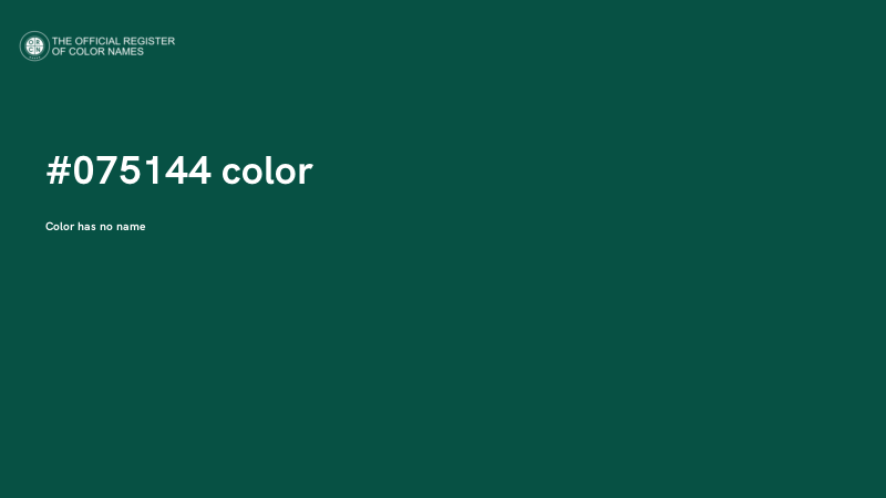 #075144 color image