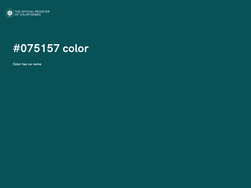 #075157 color image