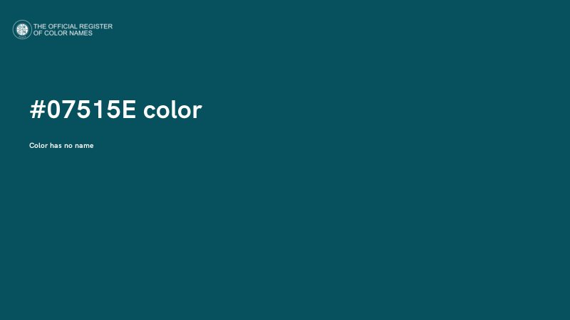 #07515E color image