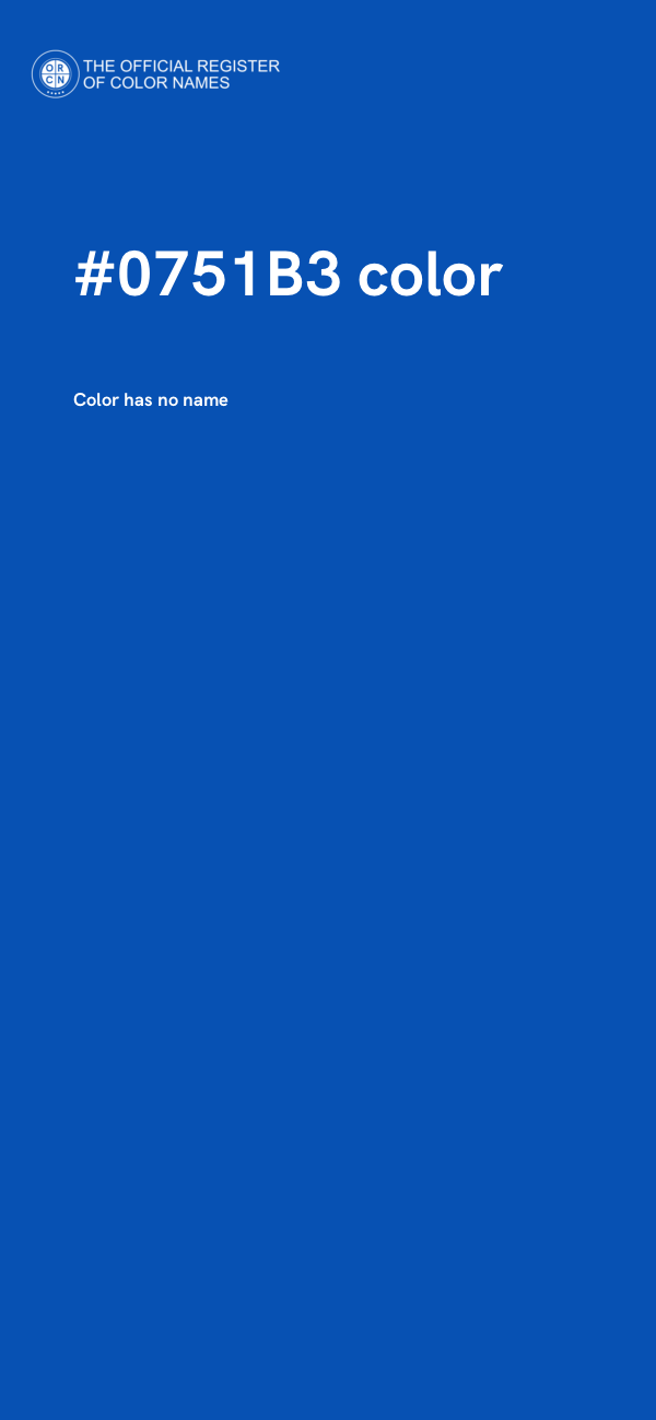 #0751B3 color image