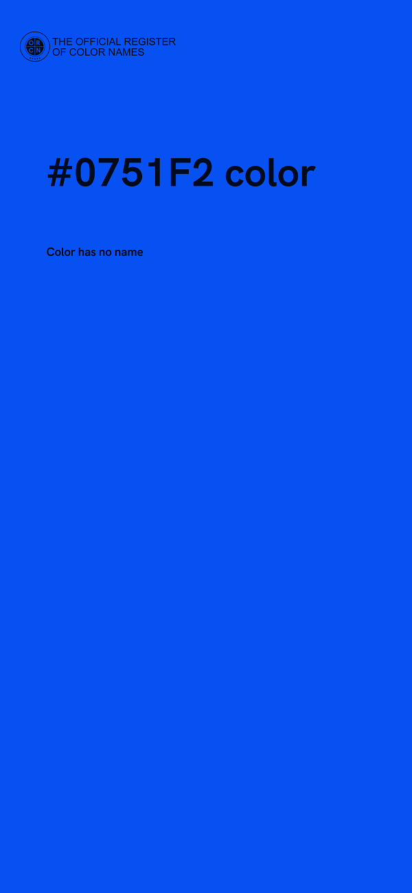 #0751F2 color image