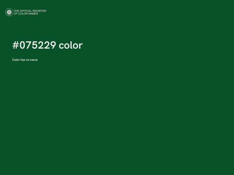 #075229 color image