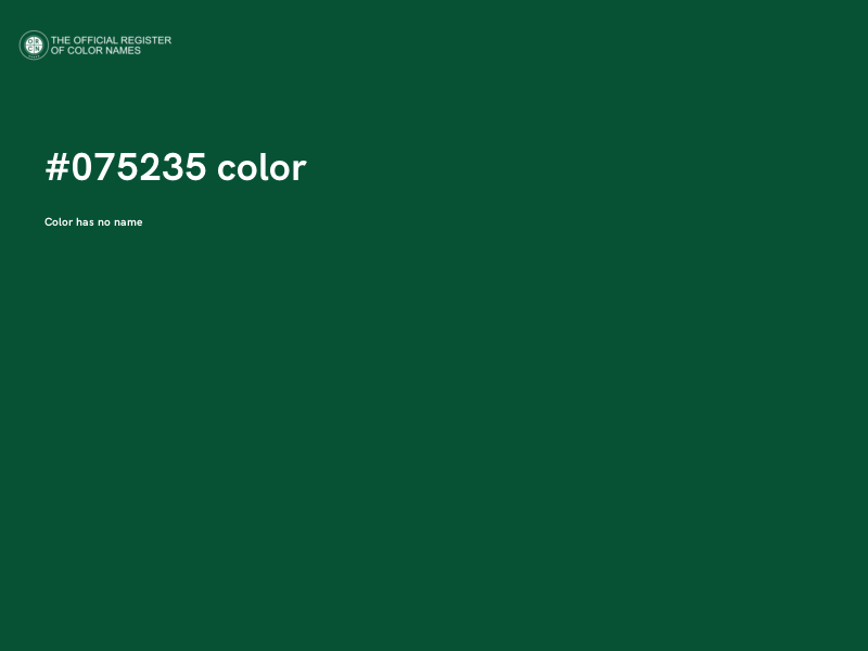 #075235 color image