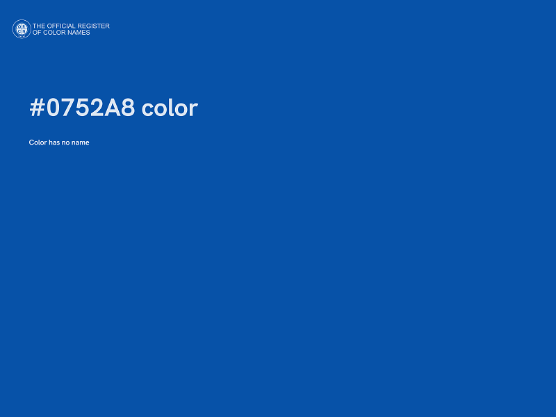 #0752A8 color image