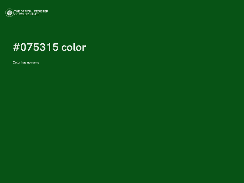#075315 color image