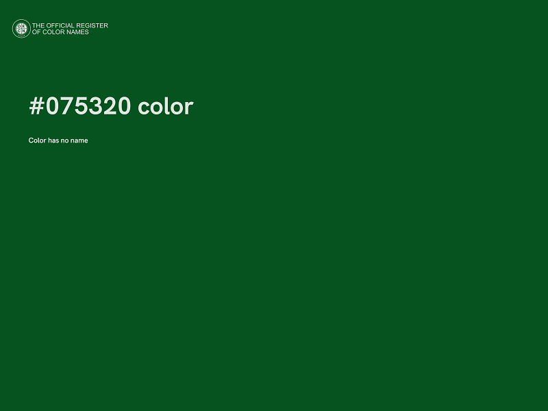 #075320 color image