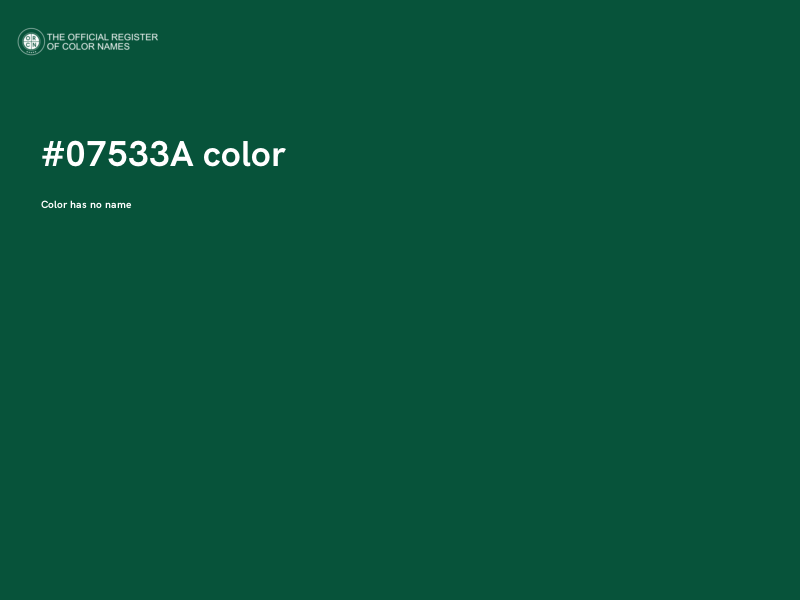 #07533A color image