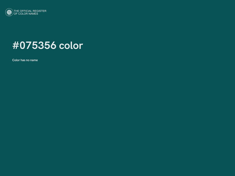 #075356 color image