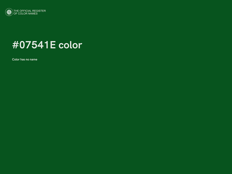 #07541E color image