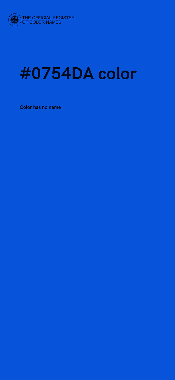 #0754DA color image