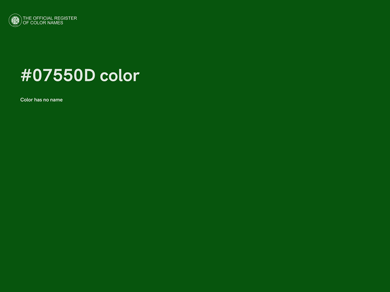#07550D color image