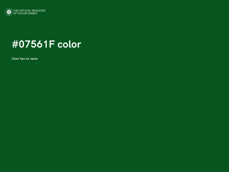 #07561F color image