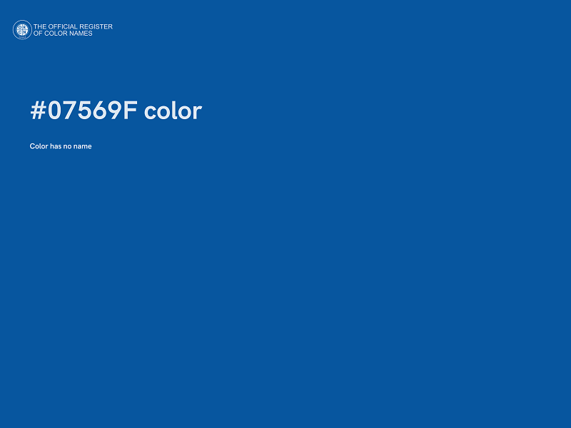 #07569F color image