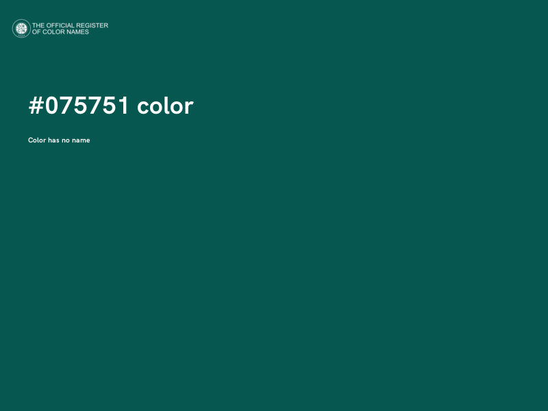 #075751 color image