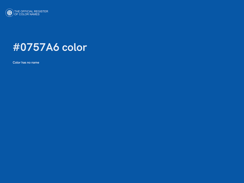 #0757A6 color image