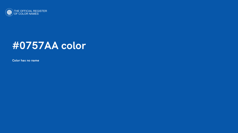 #0757AA color image