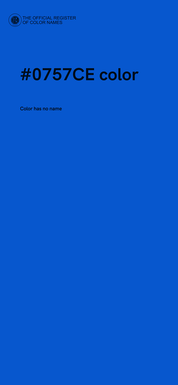 #0757CE color image