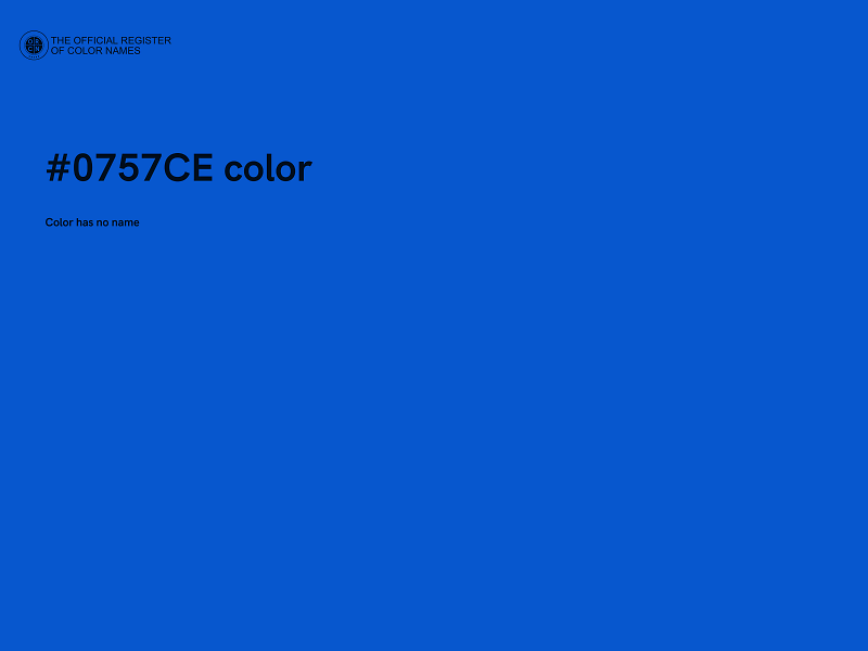 #0757CE color image