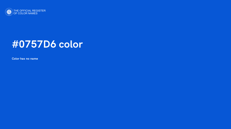 #0757D6 color image