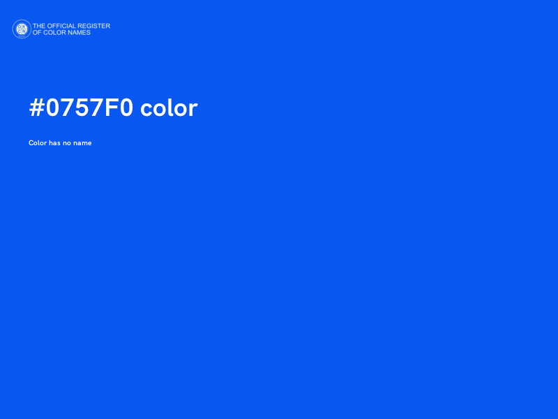 #0757F0 color image