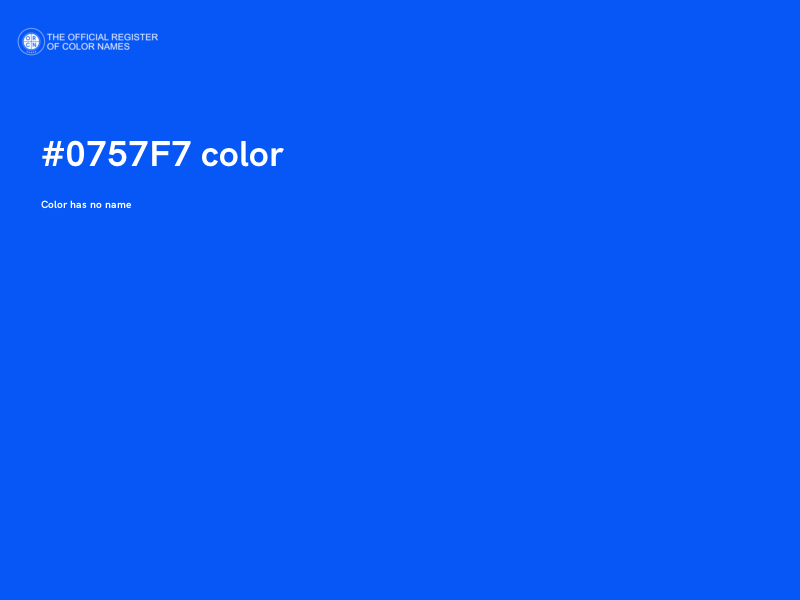 #0757F7 color image