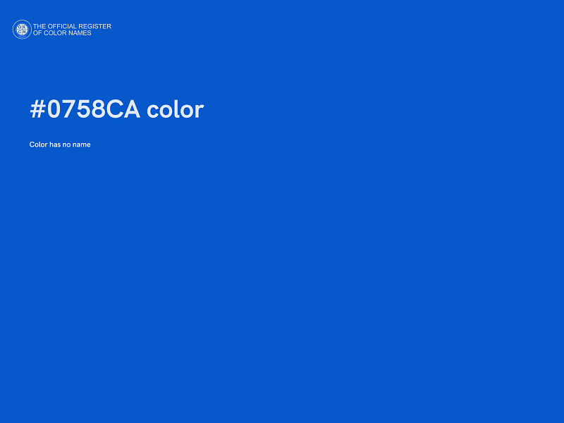 #0758CA color image