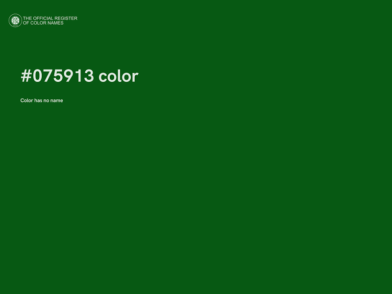 #075913 color image