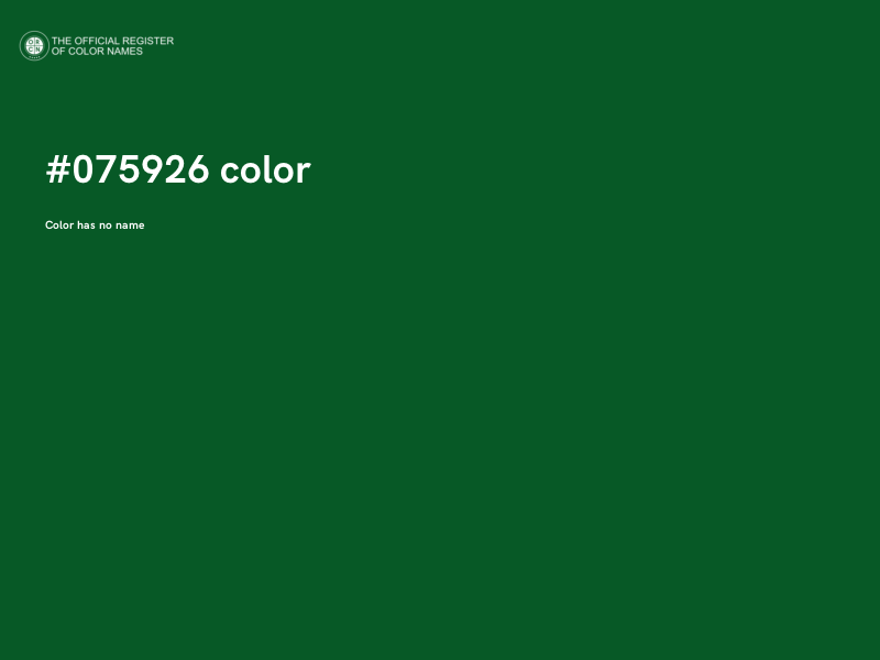 #075926 color image